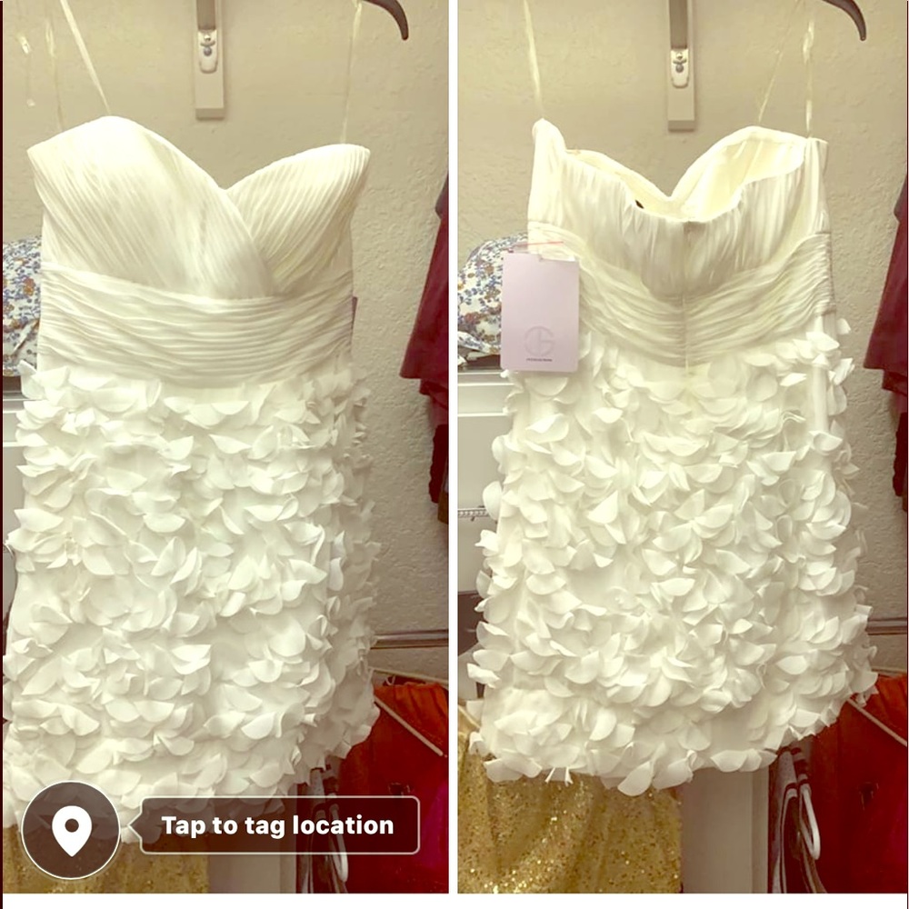 White Fun Strapless dress!